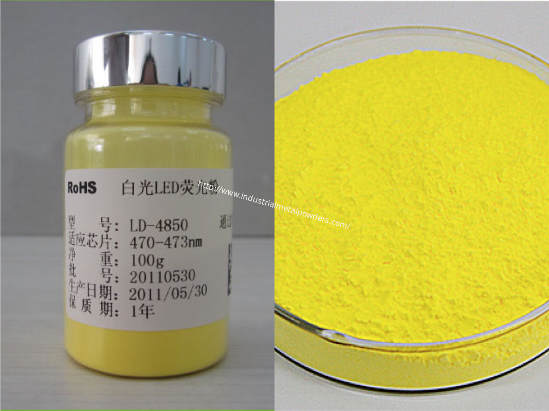 Yellow Color UV Fluorescent Powder , LD-4850 Glow In The Dark Pigment Powder